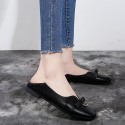 2019 spring and summer women's shoes Square Head single shoes women's Doudou shoes versatile new flat heel flat bottom shallow mouth comfortable casual shoes