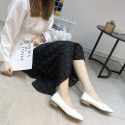Soft sole small leather shoes Doudou single shoes women's 2021 spring and summer new mother's shoes low heel casual shoes women's shoes
