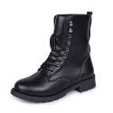 Foreign trade large size women's shoes 2022 autumn and winter new Martin boots low heel British wind tube lace up cross-border issue