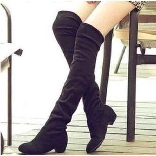 Foreign trade large size autumn and winter new high boots super long Knee Boots flat bottomed boots female spring and autumn boots manufacturer wholesale