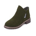 Cross border women's shoes foreign trade large size Martin boots, versatile short tube women's boots, medium thick heel frosted single boots and bare boots are sold by manufacturers