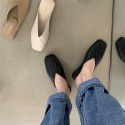 Cross border women's casual single shoes flat bottomed Baotou slippers foreign trade women's shoes