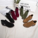 Cross border women's shoes foreign trade large size Martin boots, versatile short tube women's boots, medium thick heel frosted single boots and bare boots are sold by manufacturers