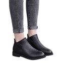 Foreign trade cross-border Europe and the United States 18 autumn and winter new short boots women's flat heel pointed Martin boots flat bottom back zipper