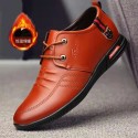2022 spring new leather shoes fashion trend business casual shoes dad shoes flat heel low top soft sole comfortable shoes