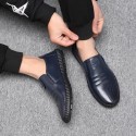 Leather shoes men's spring and autumn new men's breathable casual shoes men's Korean lazy shoes Doudou shoes work shoes driving shoes