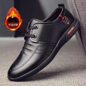 2022 spring new leather shoes fashion trend business casual shoes dad shoes flat heel low top soft sole comfortable shoes