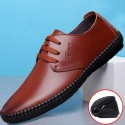 2020 spring men's British leather shoes, casual Doudou shoes, round toe Pu shoes, straps, lazy single shoes, one hair substitute
