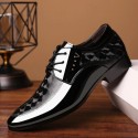 Spot men's business dress leather shoes pointed men's shoes new fashion shoes Korean version breathable British casual shoes in summer