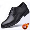 Cross border preference 2021 new men's leather shoes business dress men's shoes lace up casual shoes