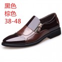 Spot men's business dress leather shoes pointed men's shoes new fashion shoes Korean version breathable British casual shoes in summer