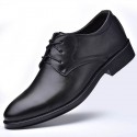 Cross border preference 2021 new men's leather shoes business dress men's shoes lace up casual shoes
