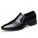 2022 summer new leather shoes men's business dress shoes hollow out single shoes fashion casual shoes wholesale one