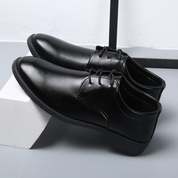 2022 spring leather shoes men's business...