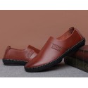 2022 spring and autumn new casual shoes men's fashion casual shoes men's British Pu bean shoes low top leather shoes