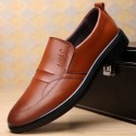 Men's British style business leather shoes men's breathable casual shoes fashion breathable shoes men's soft soled work shoes