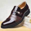 Cross border men's formal business leather shoes shoes sandals hole shoes cover one foot pedal wholesale