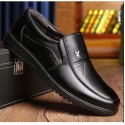 2022 new men's leather shoes business casual leather shoes breathable soft bottom middle-aged and elderly dad's shoes men's one hair substitute
