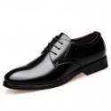 New men's leather shoes business daily casual leather shoes breathable non slip men's single shoes one hair substitute