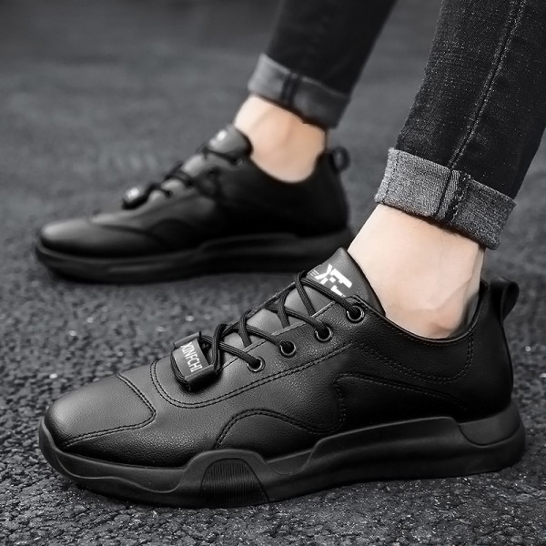 New spring leather surface casual shoes lace up leather surface student shoes light soft bottom formal trousers leather shoes wholesale