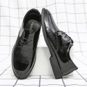 2021 autumn four seasons new men's business men's leather shoes leisure fashion trend wholesale men's soft soled low top shoes