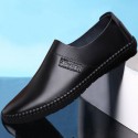 2022 spring and autumn new casual shoes men's fashion casual shoes men's British Pu bean shoes low top leather shoes