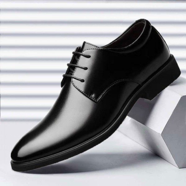 Cross border large size business leather shoes men's formal dress youth leisure Korean fashion British men's shoes manufacturer