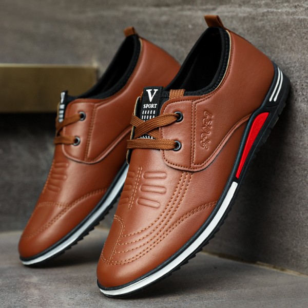 Men's shoes 2022 spring new board shoes men's fashion casual board shoes casual black small leather shoes sports shoes men