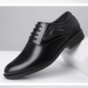 Spot men's business dress leather shoes pointed men's shoes new fashion shoes Korean version breathable British casual shoes in summer