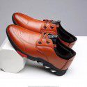 Spring new men's leather shoes, sports and leisure shoes, versatile, breathable and non slip business men's shoes, one hair substitute