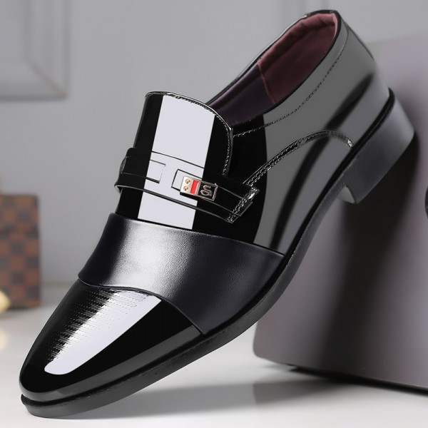 Cross border wholesale of leather shoes, new style work clothes, soft casual shoes, one foot set, Doudou shoes, cross-border business men's shoes