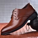 Cross border preference 2021 new men's leather shoes business dress men's shoes lace up casual shoes