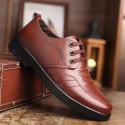 Men's leather shoes breathable Korean business British men's shoes round head soft sole foreign trade casual shoes work shoes