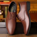 Suit men's shoes men's best man black groom business suit winter Plush student casual leather shoes men's wedding shoes