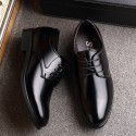 New men's leather shoes business daily casual leather shoes breathable non slip men's single shoes one hair substitute