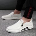 Men's leather shoes men's 2022 spring new breathable fashion business dress men's middle-aged large shoes casual men's shoes