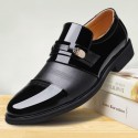 Cross border men's formal business leather shoes shoes sandals hole shoes cover one foot pedal wholesale