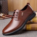 2022 spring business dress men's English leather shoes lace up casual shoes one hair style shoes men's shoes