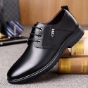 2022 spring business dress men's English leather shoes lace up casual shoes one hair style shoes men's shoes