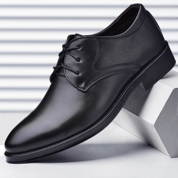 Cross border preference 2021 new men's leather shoes business dress men's shoes lace up casual shoes