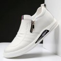 Men's leather shoes men's 2022 spring new breathable fashion business dress men's middle-aged large shoes casual men's shoes