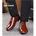 556 Huiyue new fashion men's leather shoes British new men's shoe dealer autumn loading sewing rubber low top shoes