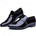 Men's fashion bright leather men's shoes cover foot single shoes on behalf of cross-border wholesale on behalf of hair
