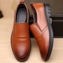 Men's British style business leather shoes men's breathable casual shoes fashion breathable shoes men's soft soled work shoes