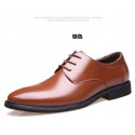 Cross border large size business leather shoes men's formal dress youth leisure Korean fashion British men's shoes manufacturer