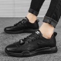 New spring leather surface casual shoes lace up leather surface student shoes light soft bottom formal trousers leather shoes wholesale