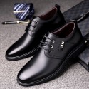 2022 spring business dress men's English leather shoes lace up casual shoes one hair style shoes men's shoes