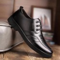 Men's leather shoes breathable Korean business British men's shoes round head soft sole foreign trade casual shoes work shoes