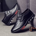 2021 autumn and winter new soft bottom casual shoes Korean lace up fashion men's shoes leather face solid color sports shoes men's shoes