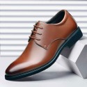 Cross border large size business leather shoes men's formal dress youth leisure Korean fashion British men's shoes manufacturer